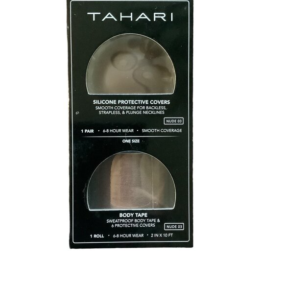 Tahari Silicone Protective Nipple Covers & Body Tape Nude 03 Smooth Coverage NEW - Picture 1 of 4